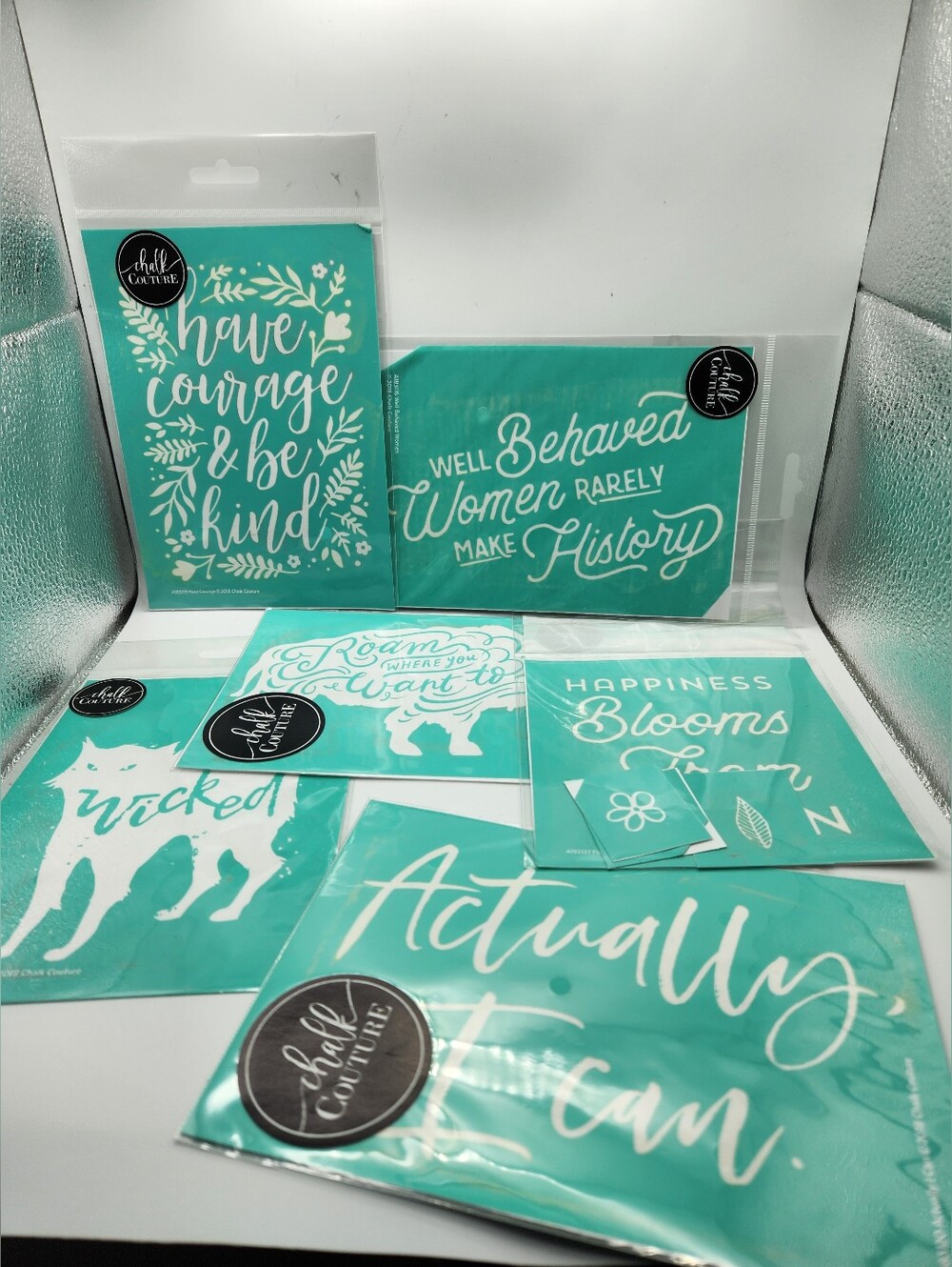 Lot Of 6 Chalk Transfers 5 X 7
